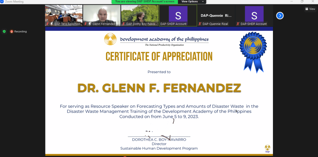 Presentation at DAP Training – Batch&nbsp;5